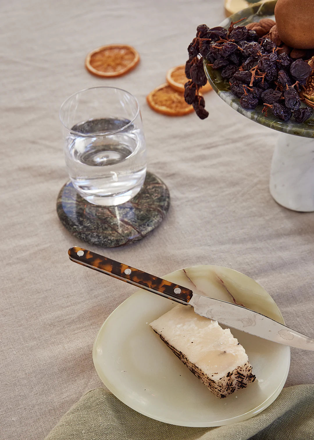 Marble Coaster Set - Rainforest Green