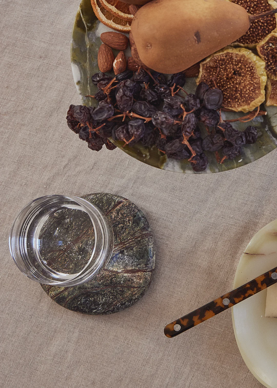 Marble Coaster Set - Rainforest Green