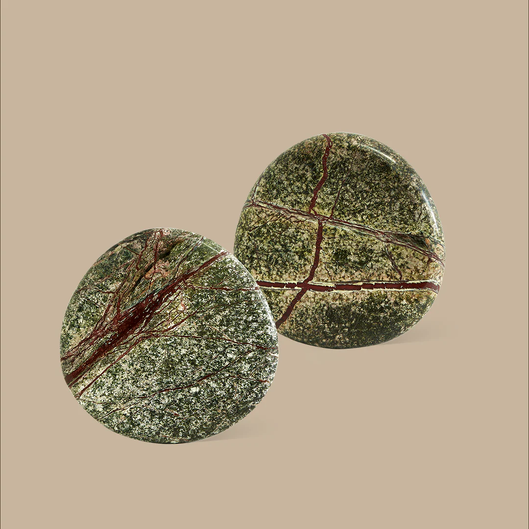 Marble Coaster Set - Rainforest Green