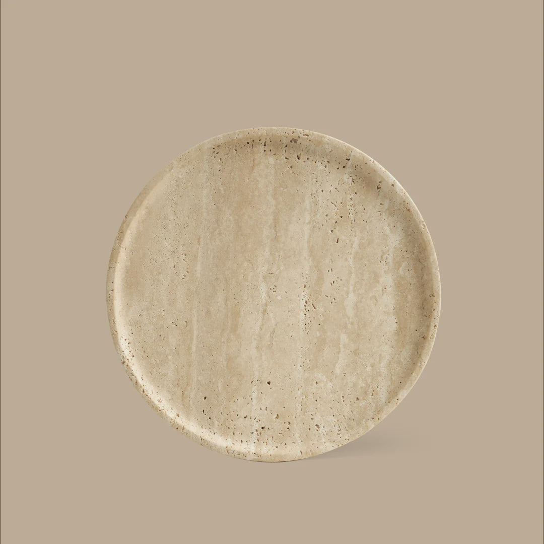 Linea Slim Tray - Yellow Travertine
