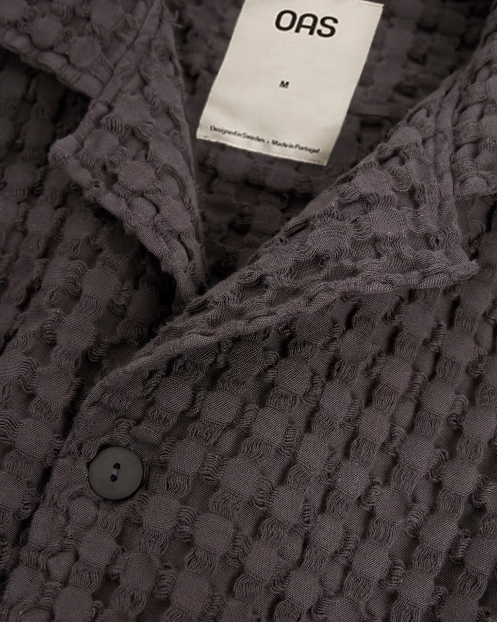 Cuba Waffle Shirt - Nearly Black