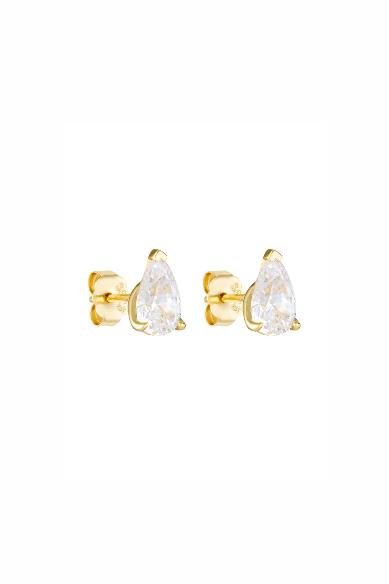 Pear Studs - 1 Ct