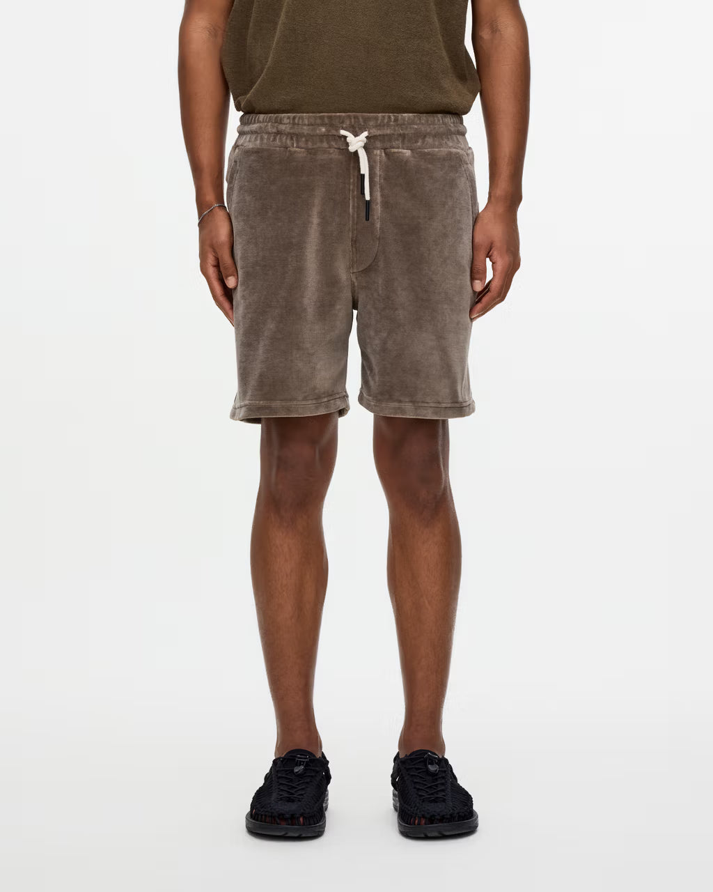 Velour Shorts - Morel