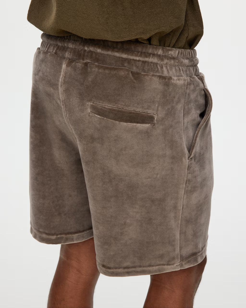 Velour Shorts - Morel