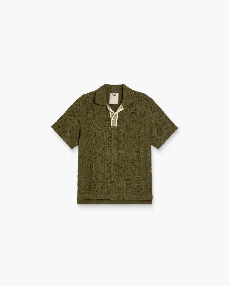 Palmer Crochet Shirt - Pine Verve