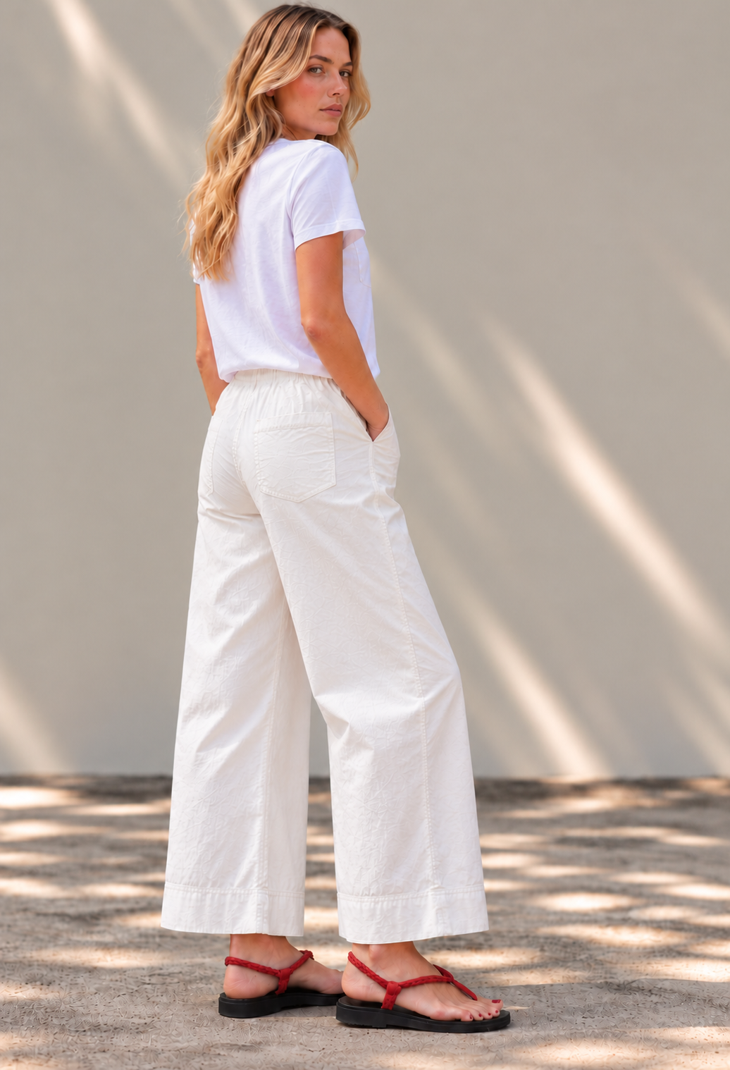 Potts Cotton Pant - White