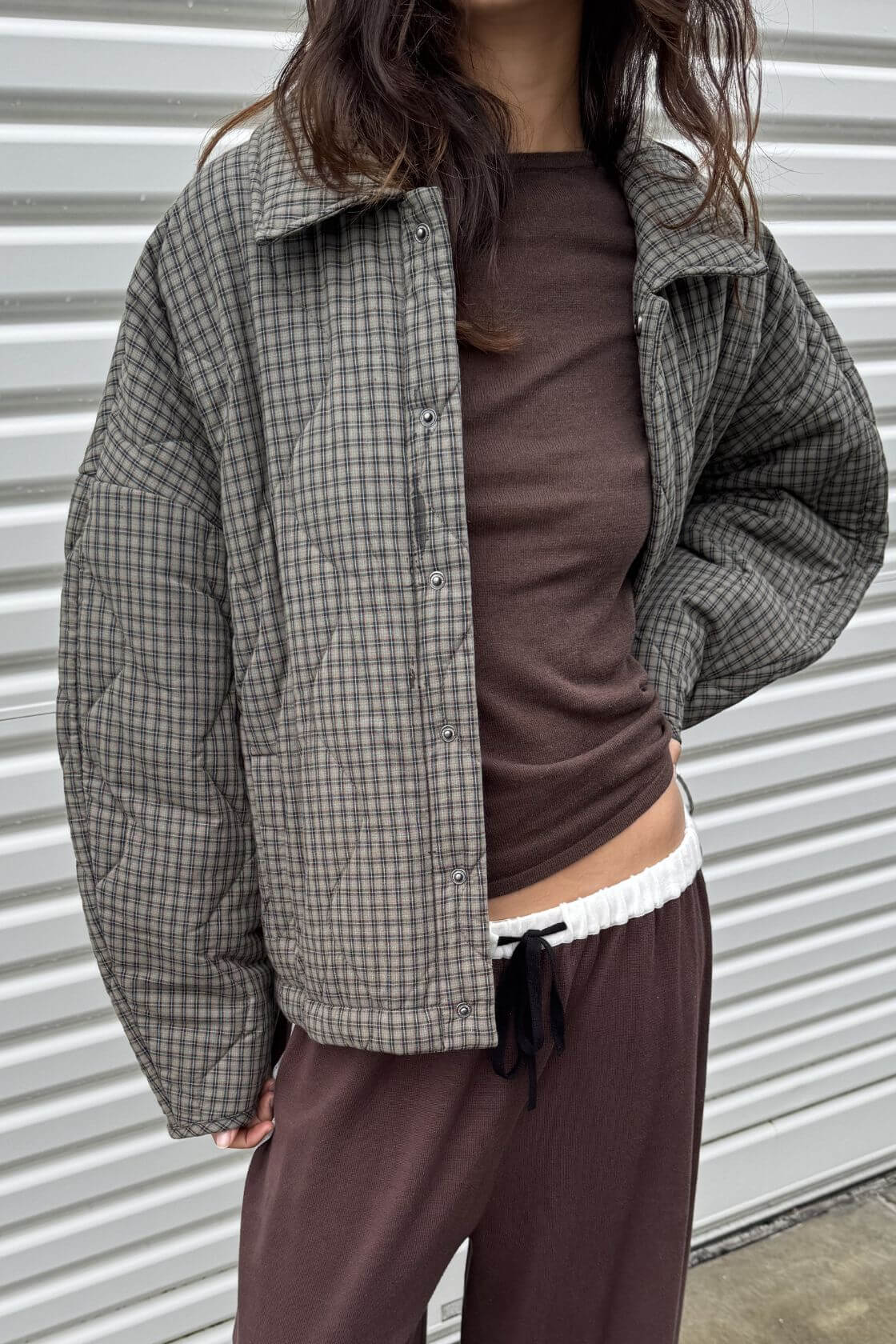 Matteo jacket - Olive & Teal