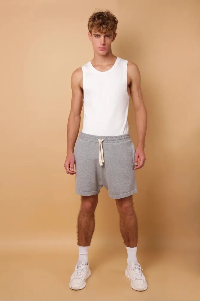 Tyson Knit Shorts - Ash Marle