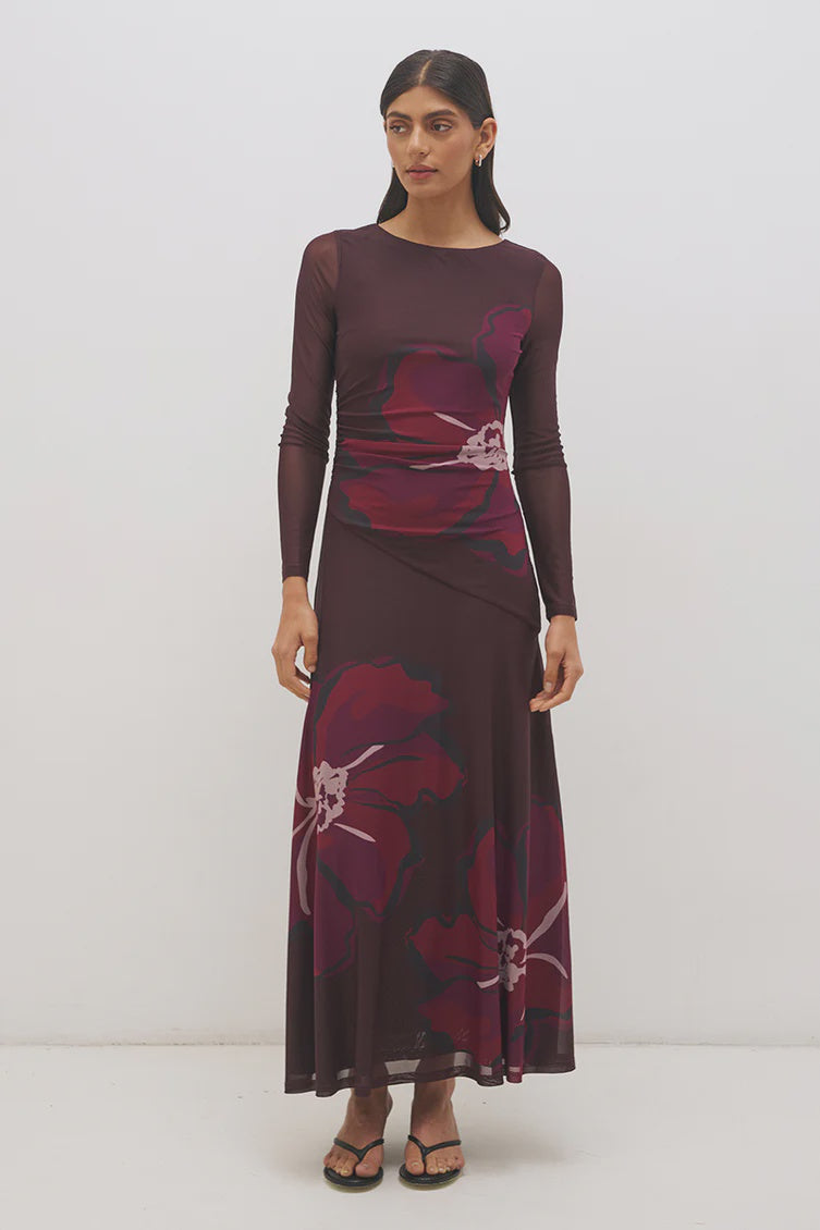 Lima Maxi Dress - Cherry Floral