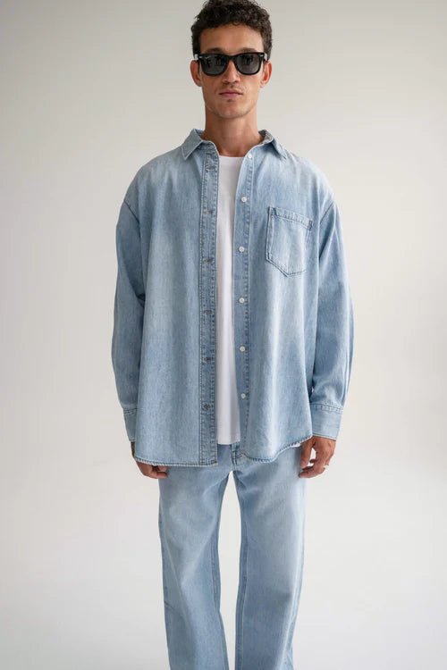 The Nico Shirt - Light Stone