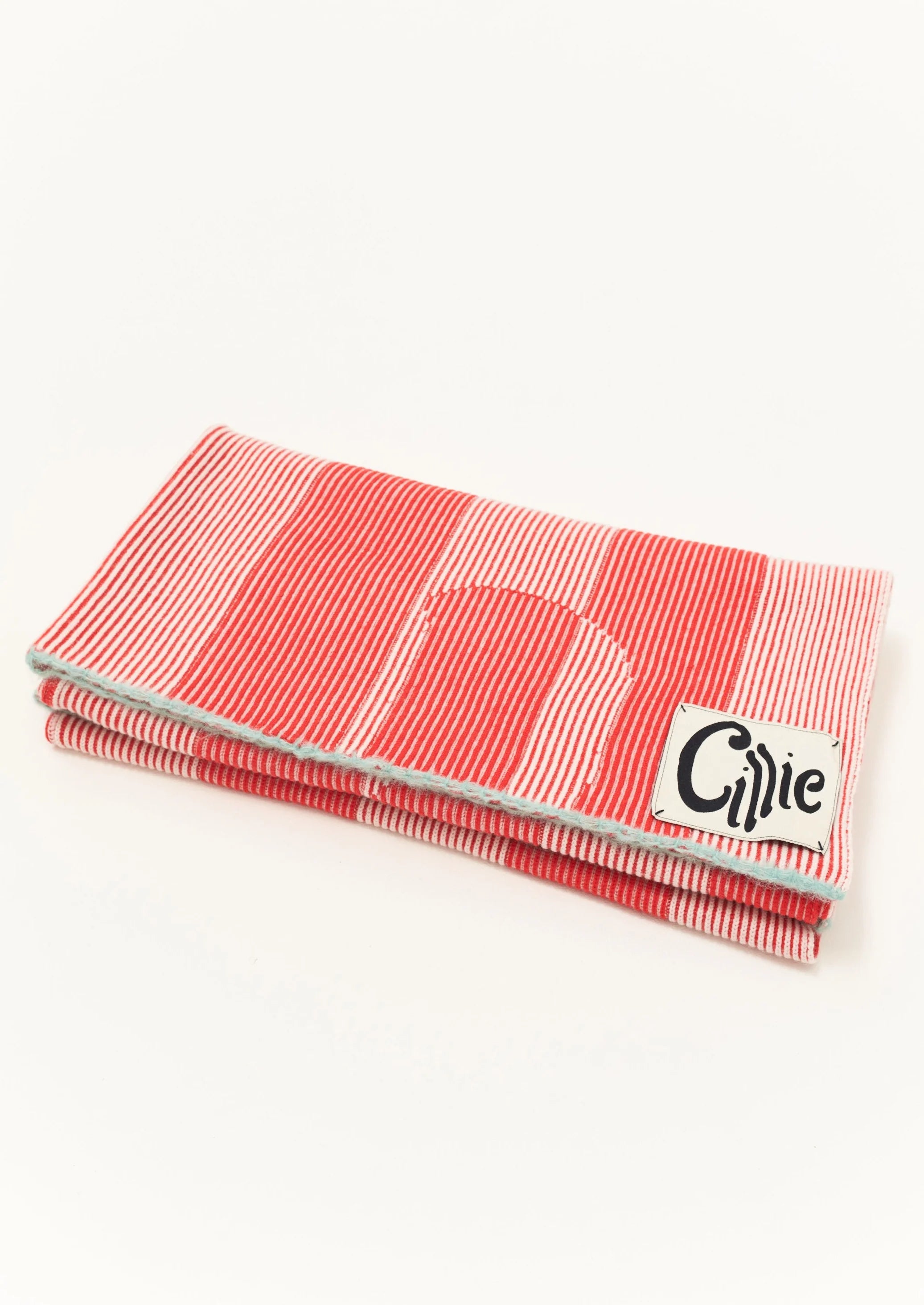 Knitted Inverse Throw - Candy Cane