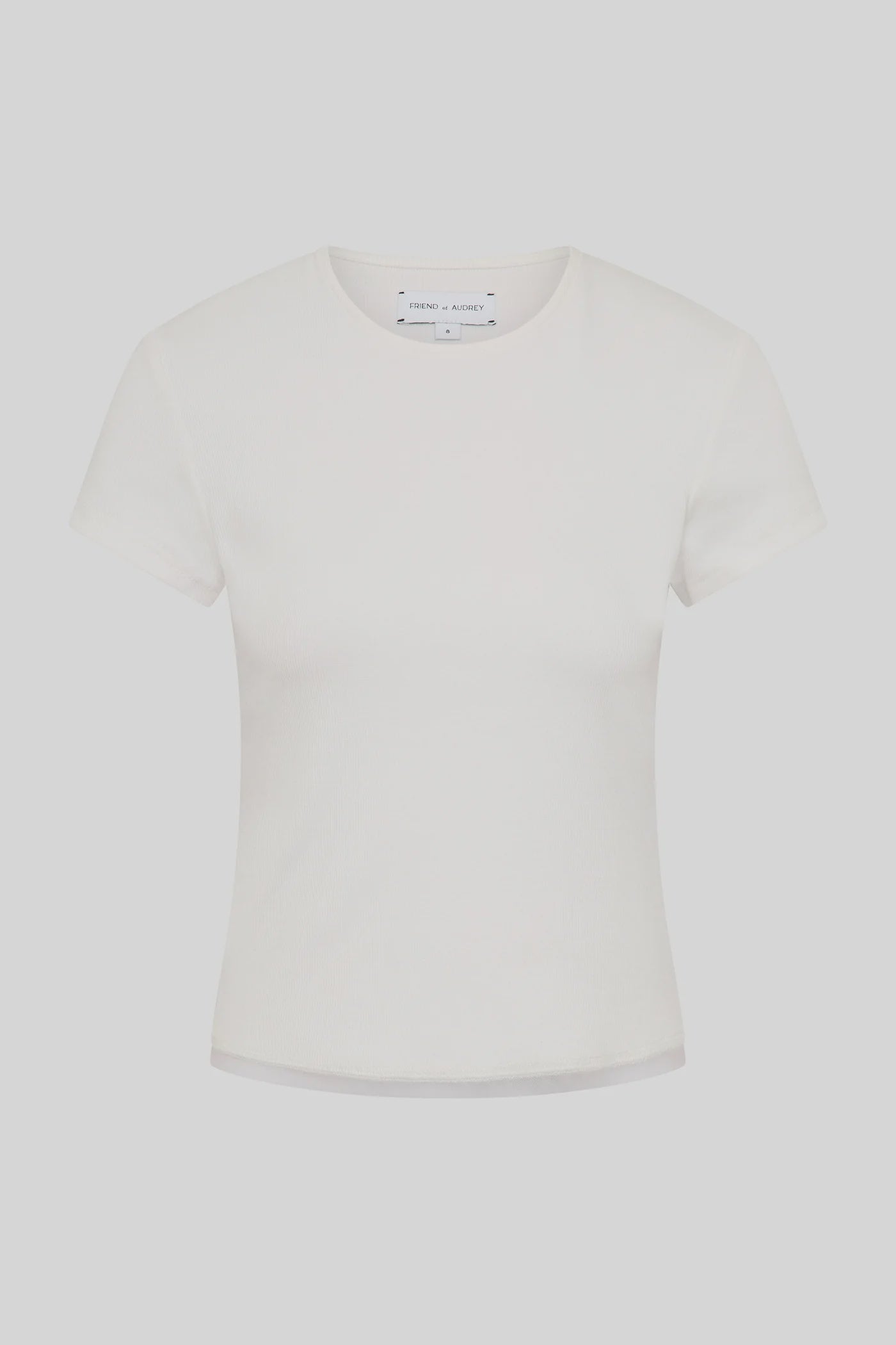 Cotton mesh Baby Tee - White