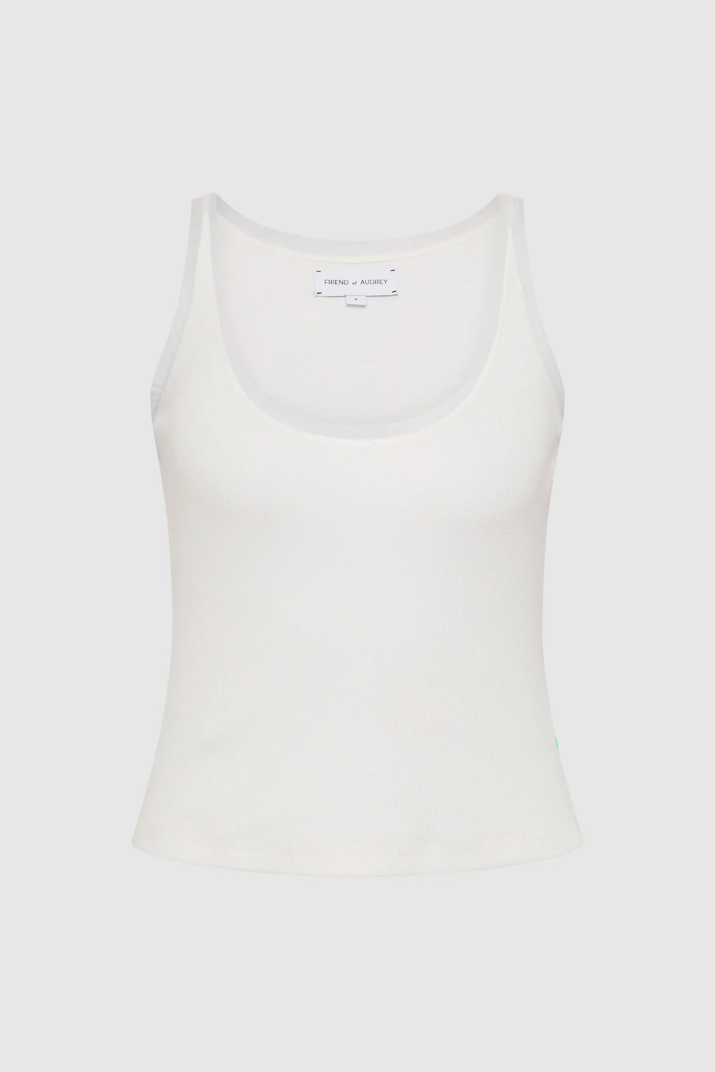 Cotton Mesh Tank - White