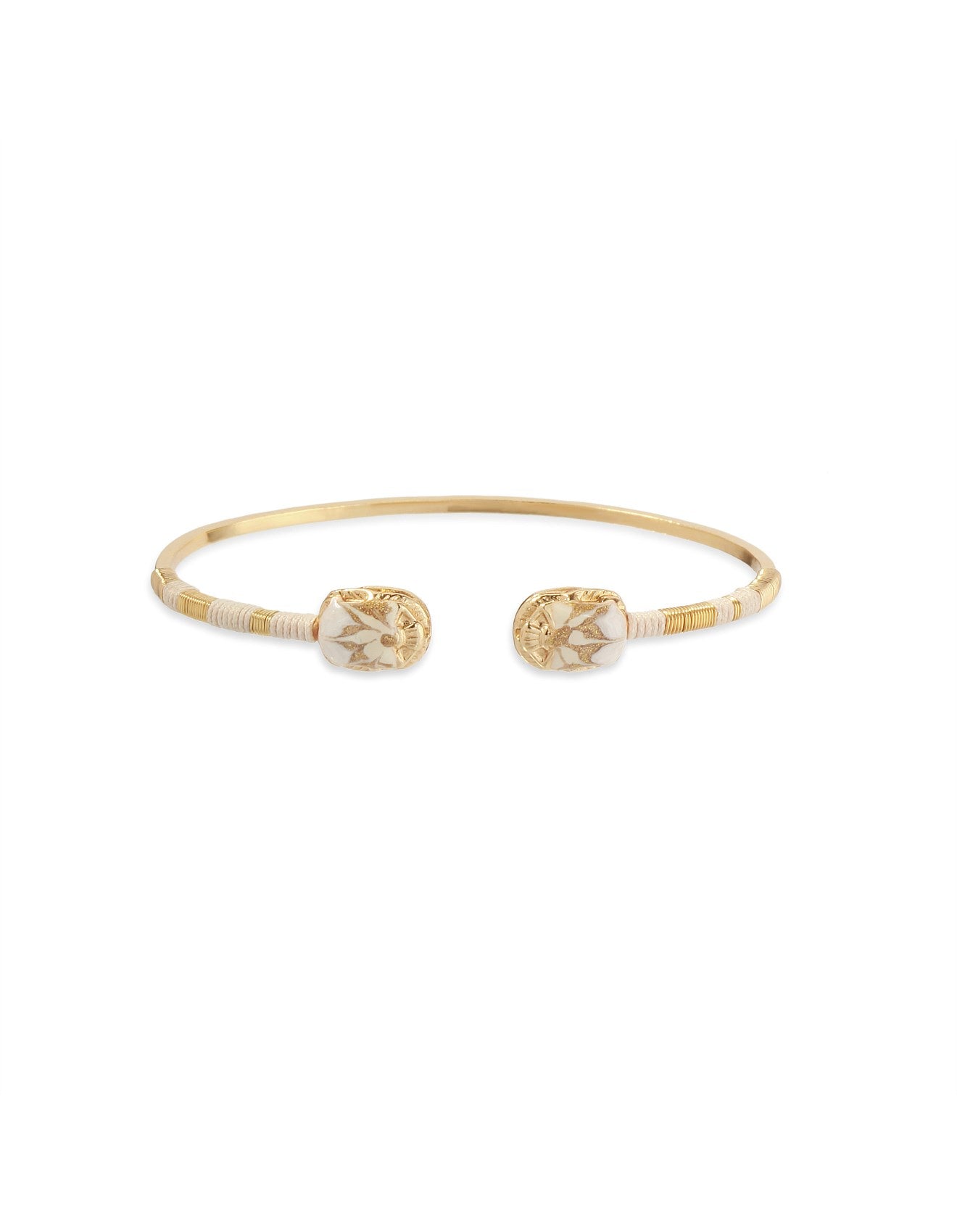 Duality Bracelet - Cream Stone