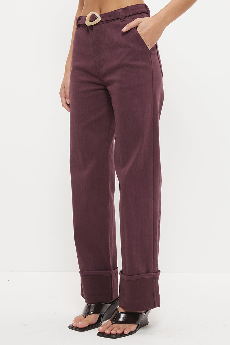 Hart Cuff Jean - Dusty Plum