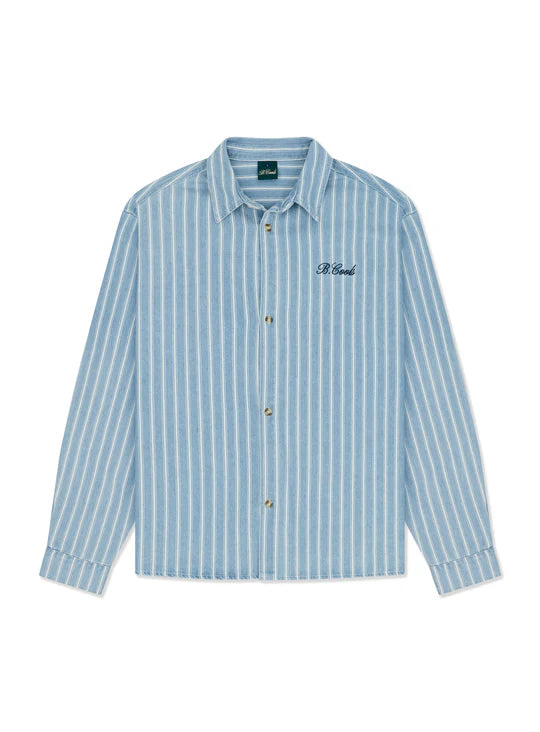 Crop L/ S Shirt - Blue