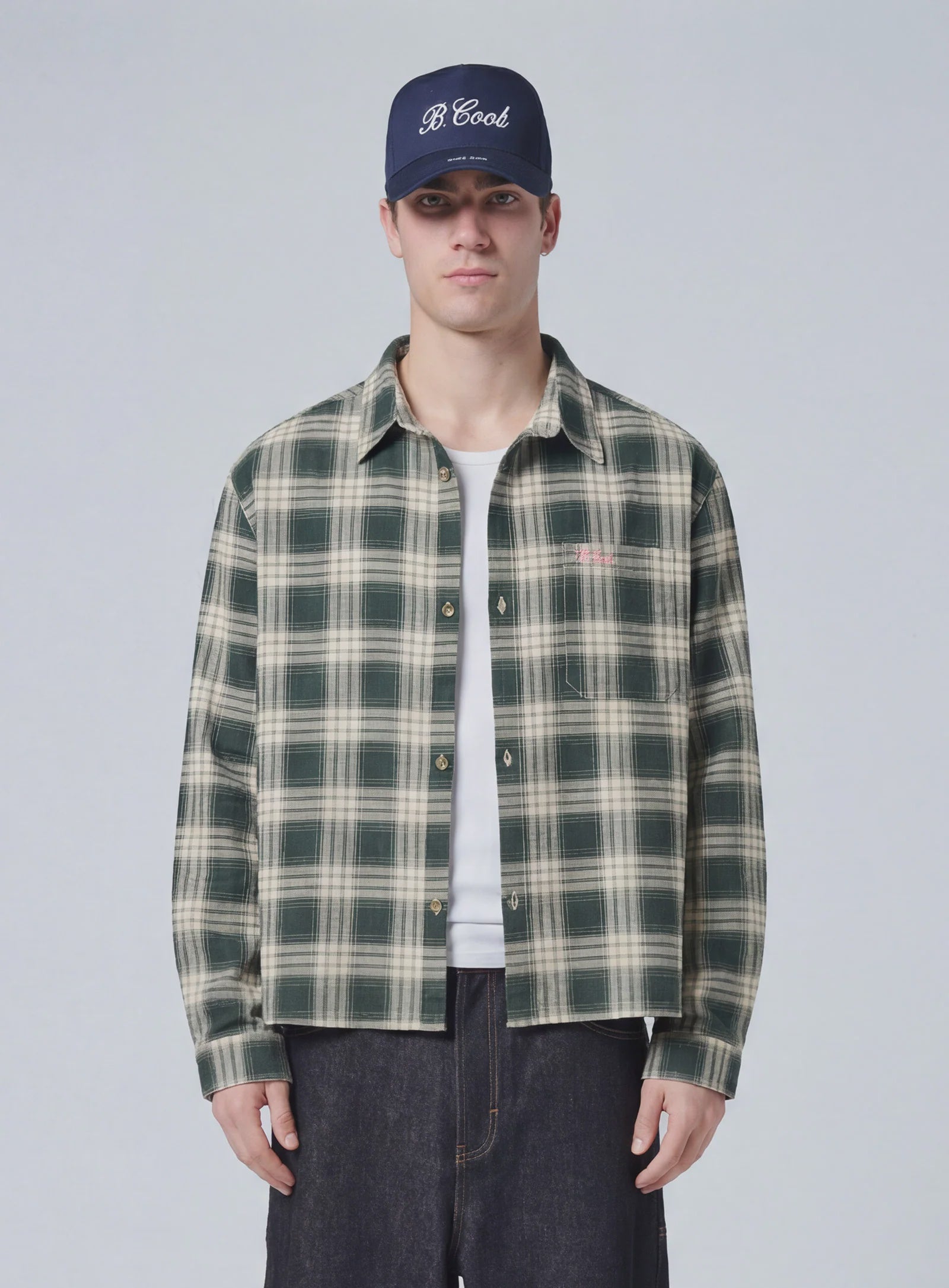 Chalet Crop L/S Shirt - Plaid
