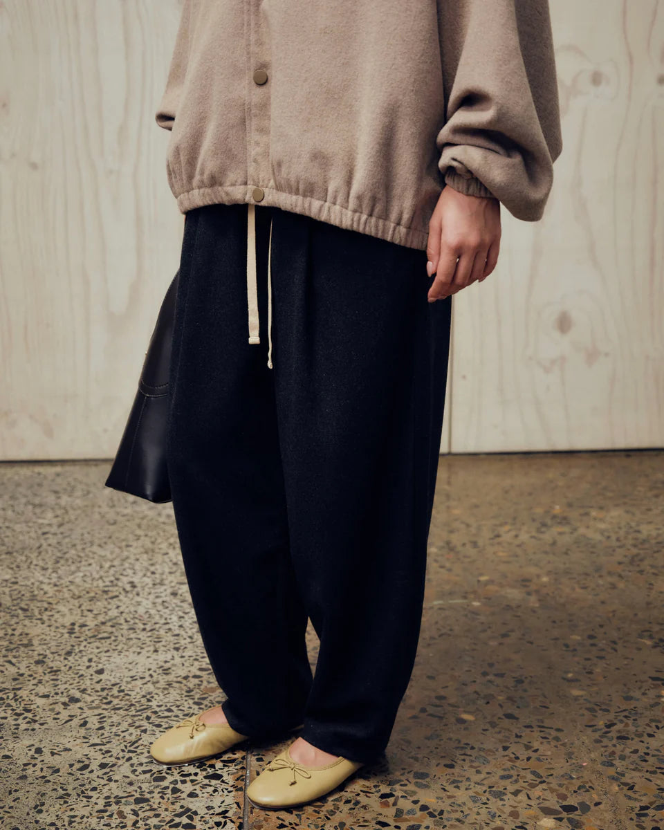 Wool Tapered Trackpant