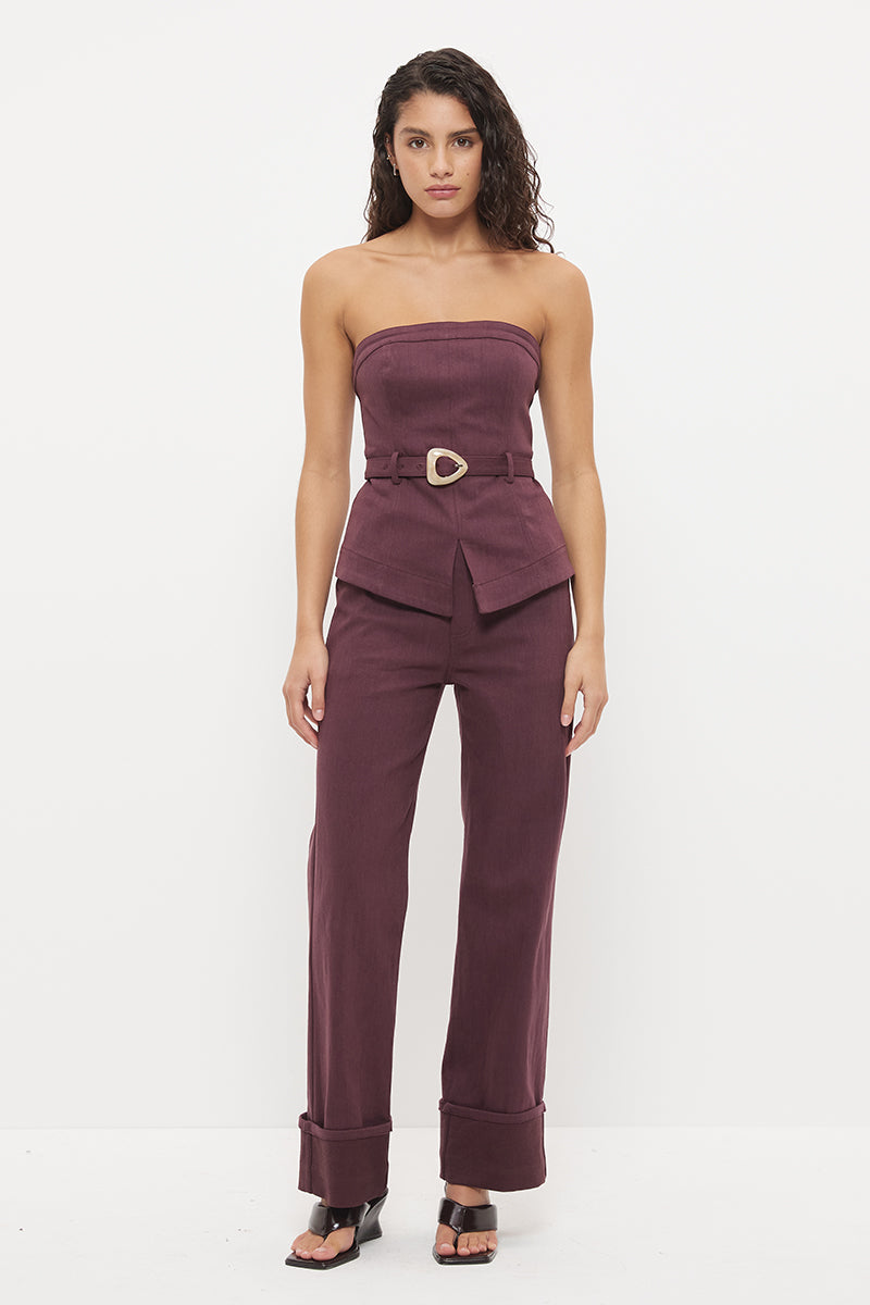 Hart Cuff Jean - Dusty Plum
