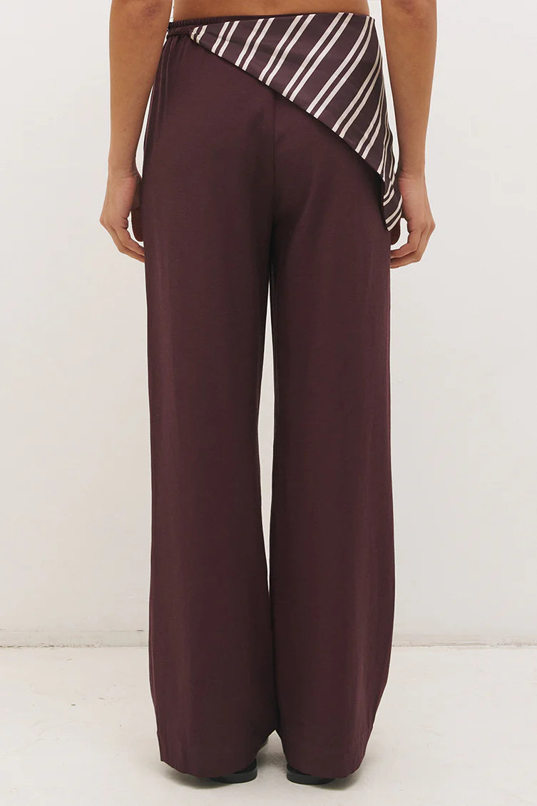 Elira Scarf Pant - Bitter Chocolate