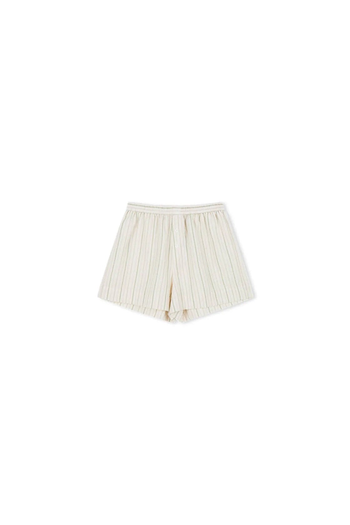 Rae Boxer Short - Olive Stripe