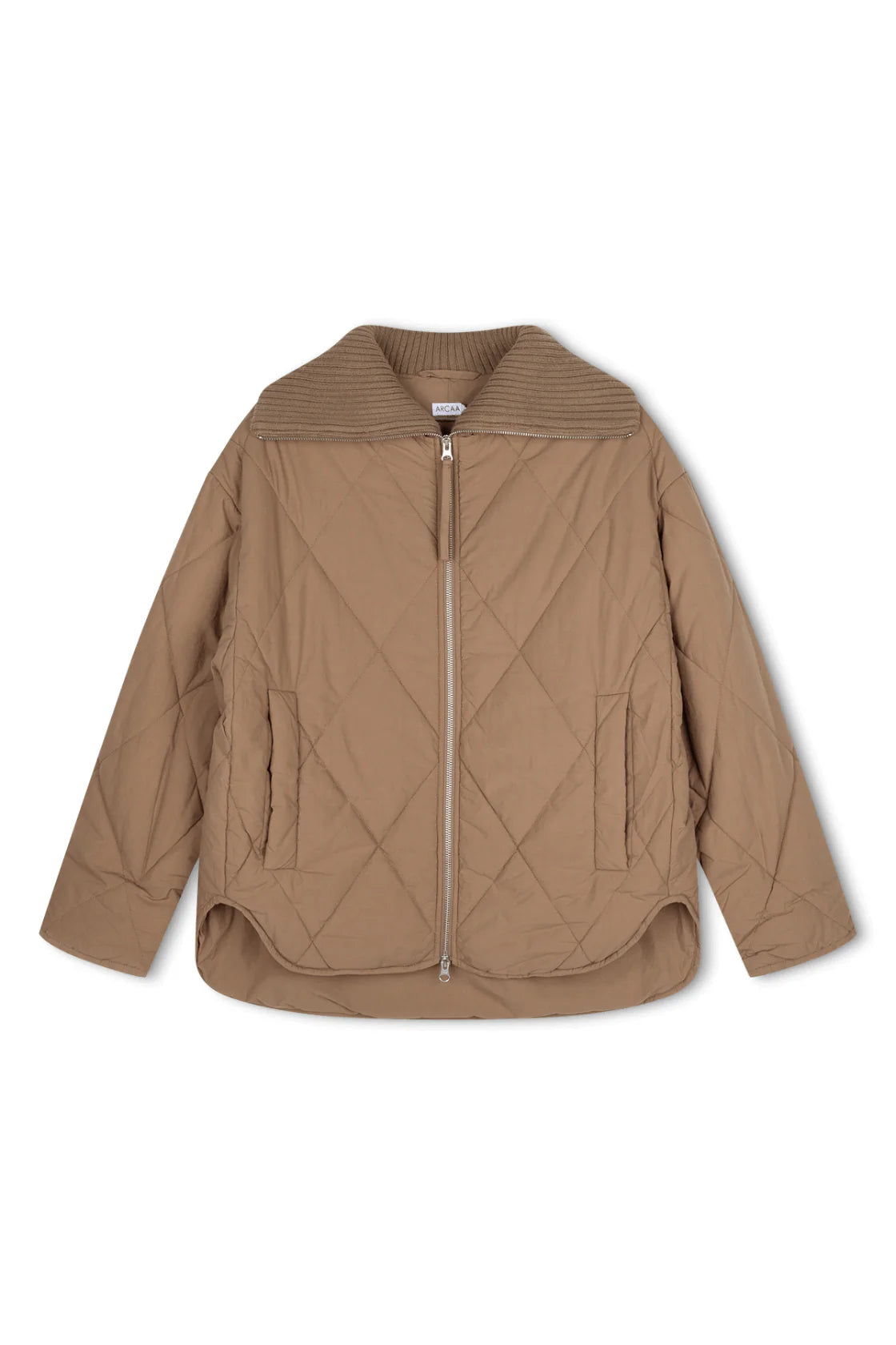 Reece Quilted Jacket - Taupe