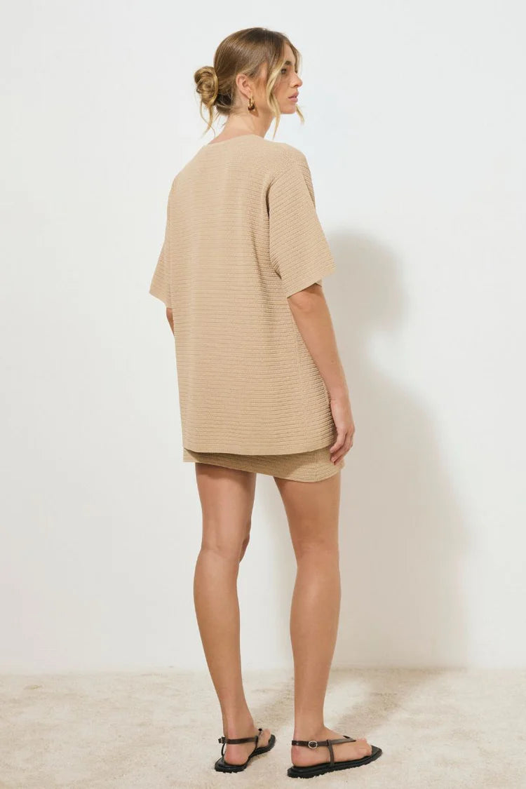 Memoir Knit Skirt - Stone