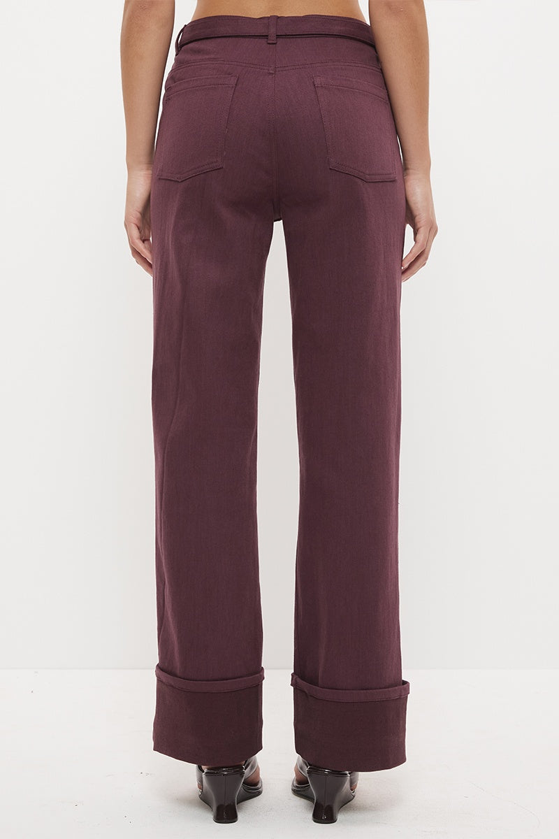 Hart Cuff Jean - Dusty Plum