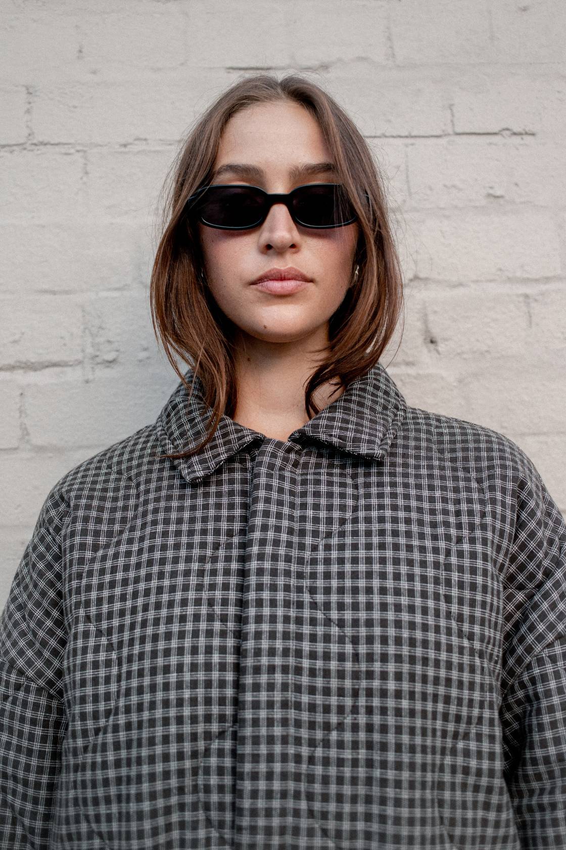 Matteo jacket - Espresso Check