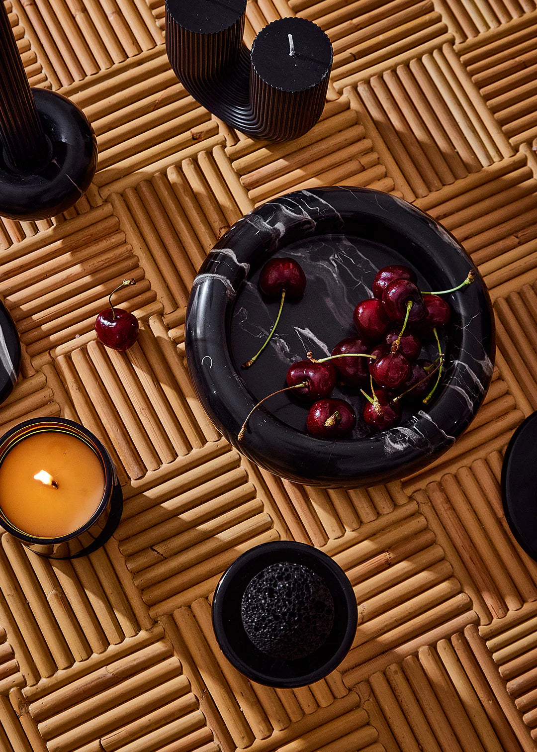 Halo tray - Black / Silver