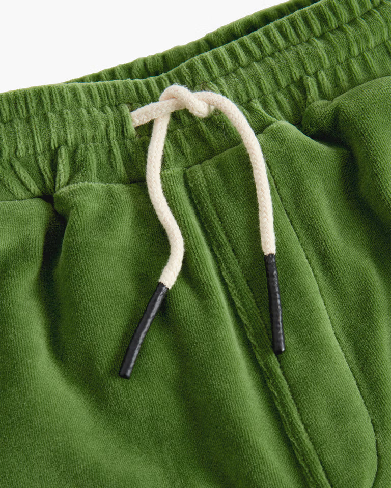 Velour Shorts - Penny Green