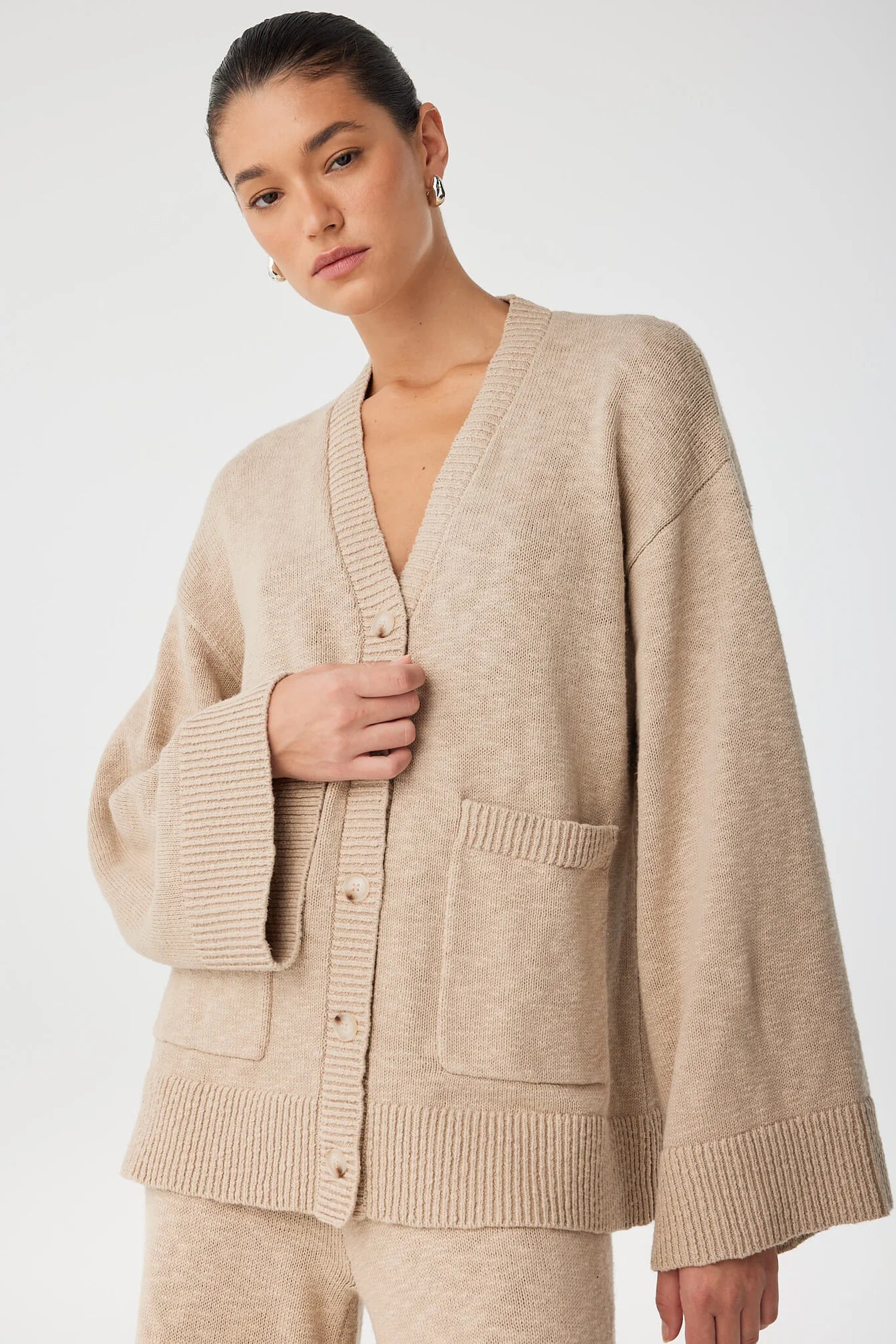 Emmet Cardigan - Taupe