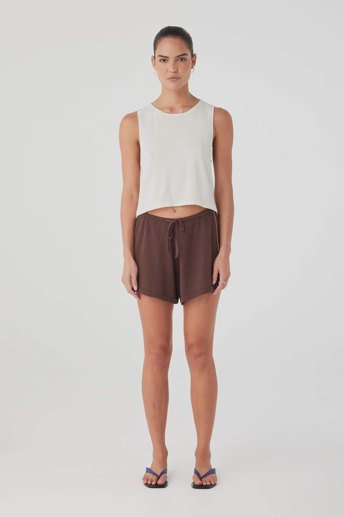 Pippa Drawstring Short - Espresso