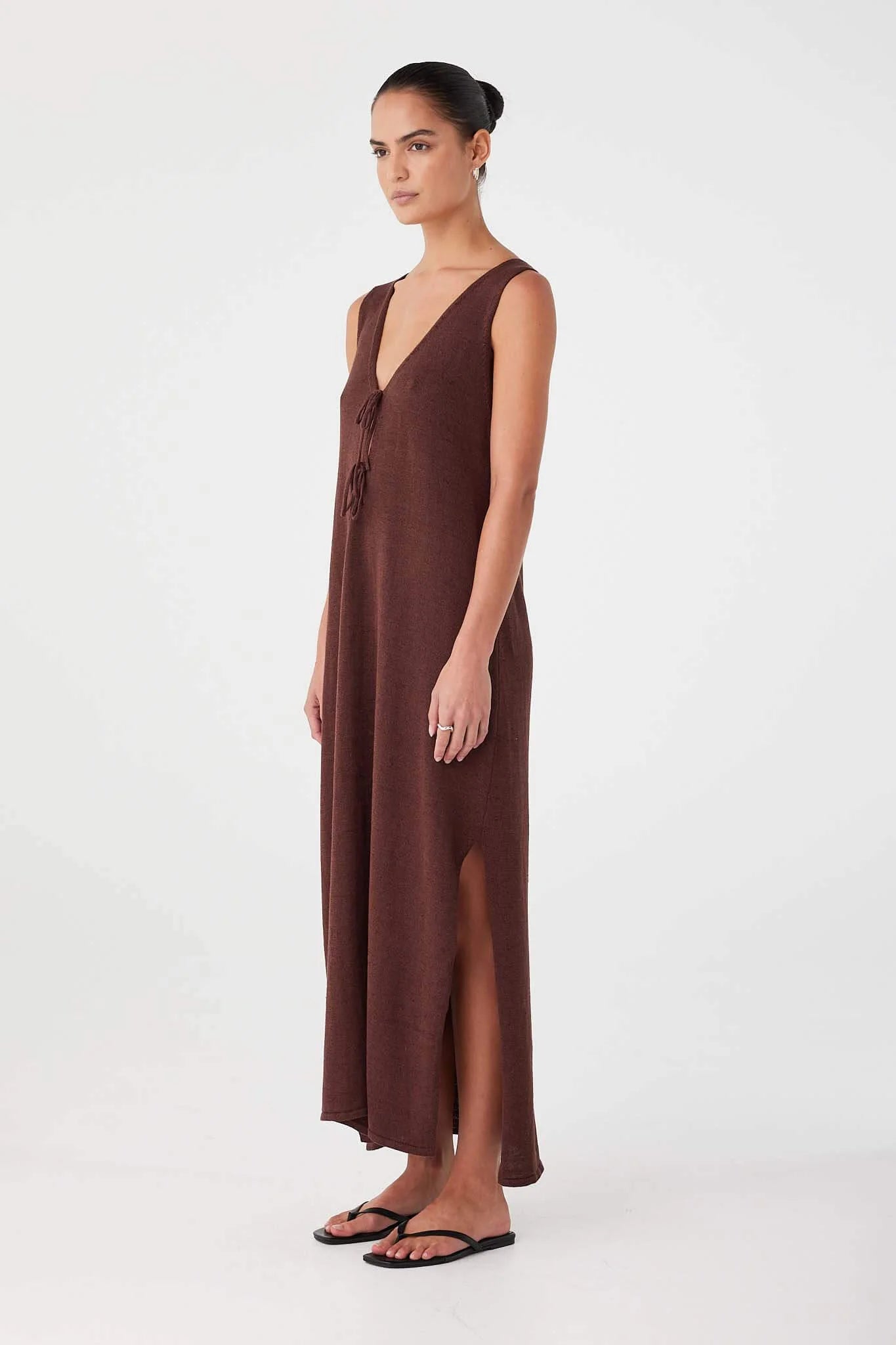 Poppy Maxi Dress - Chocolate