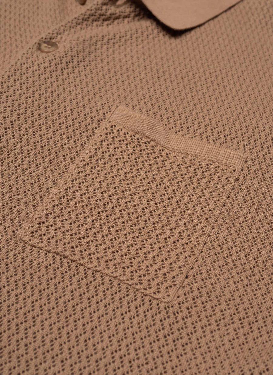 Knit Holiday Shirt - Dk Beige