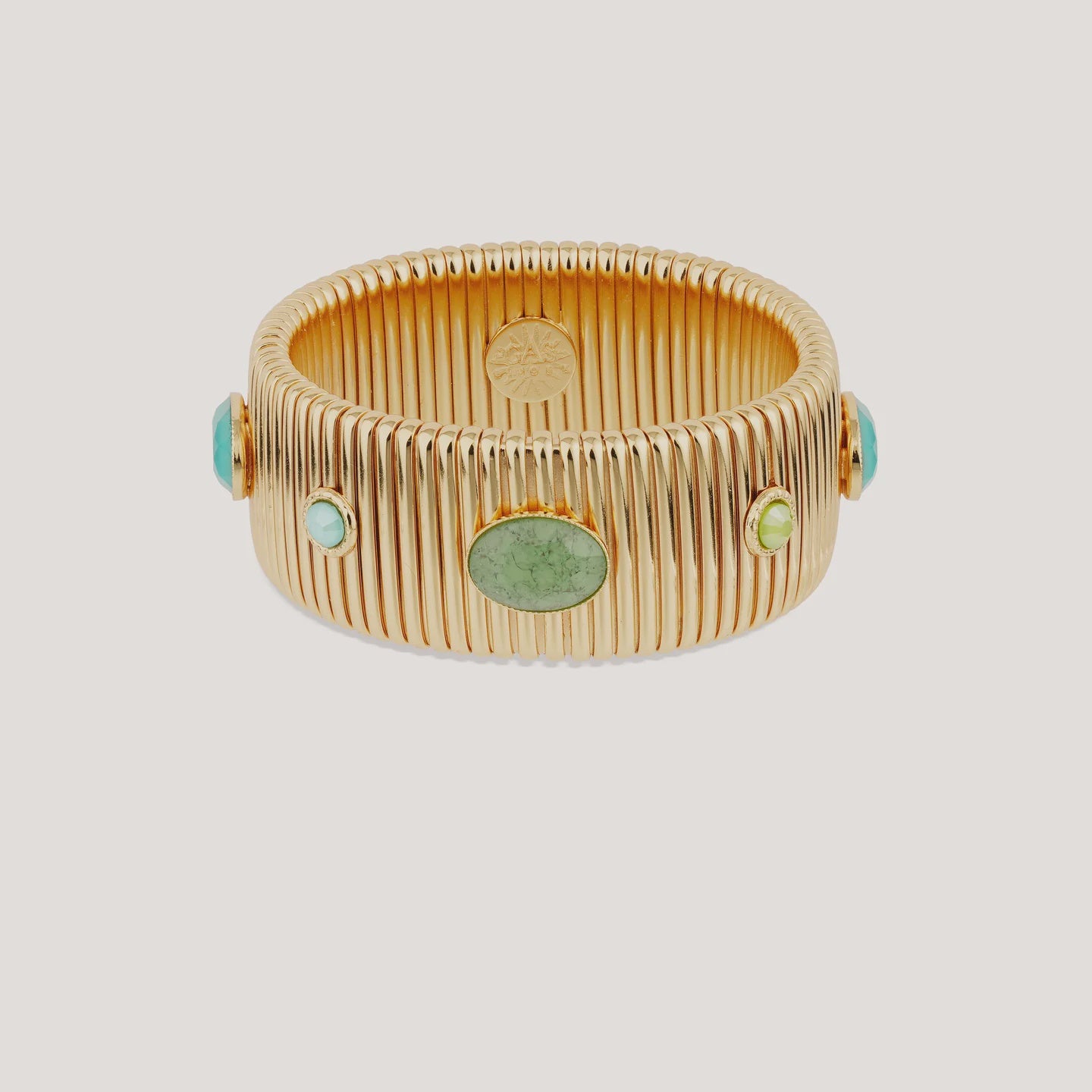 Strada Bracelet - Green Stone