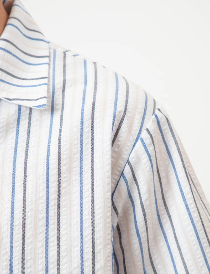 Cuban S/S Shirt - Palm Beach Seersucker