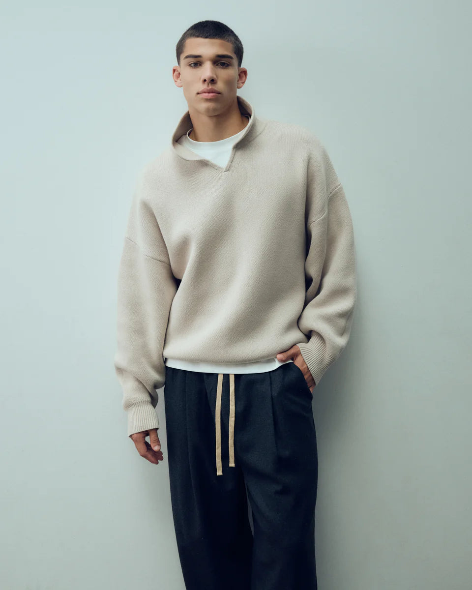 Cotton polo - Navy