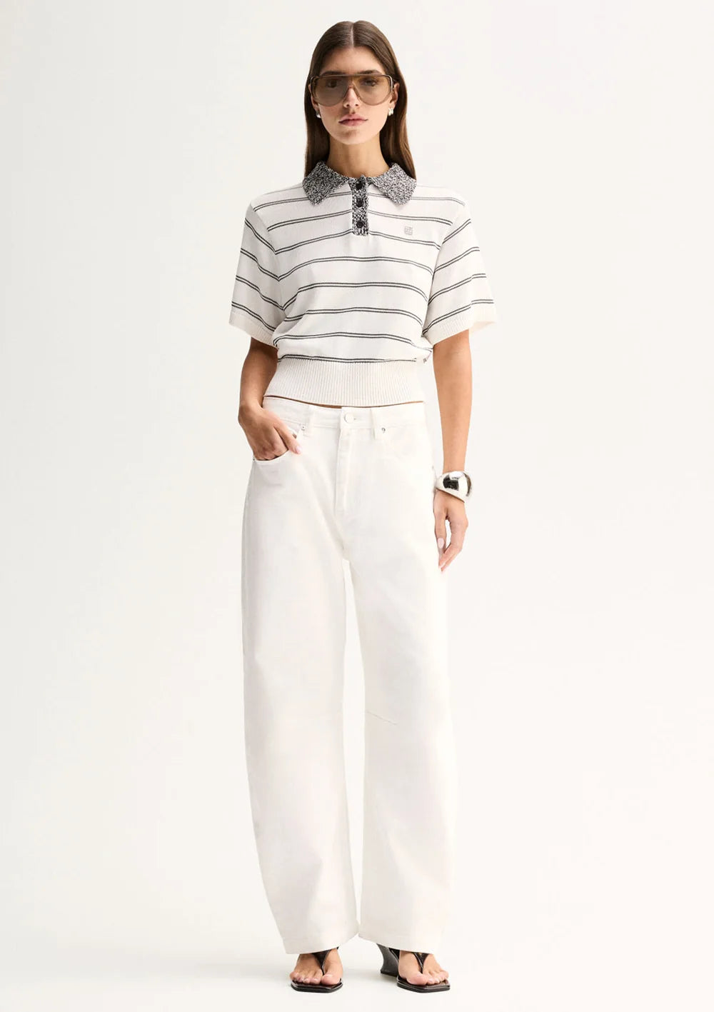 Harley Knit Tee - White