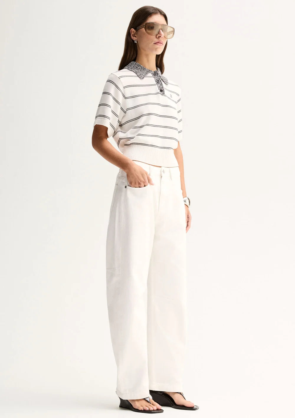 Harley Knit Tee - White