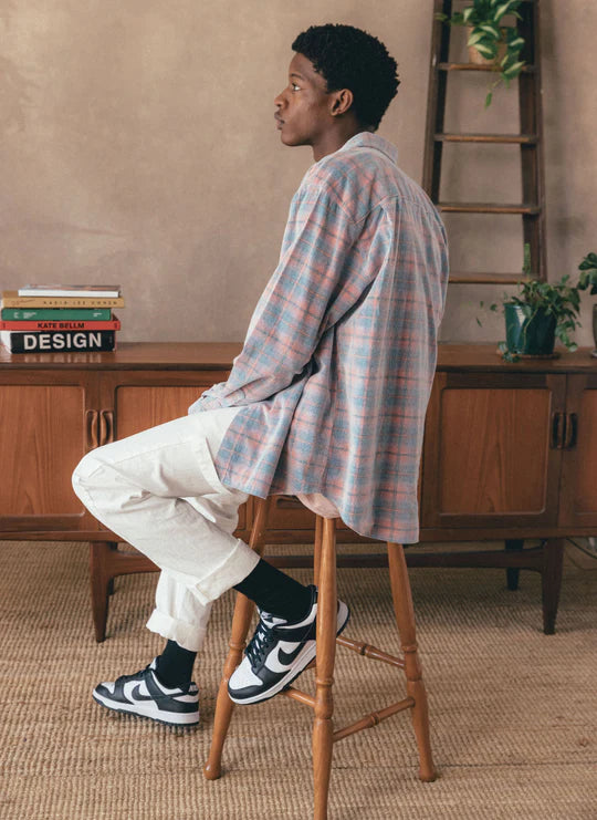 Cabin Shirt - Pink Cord Plaid