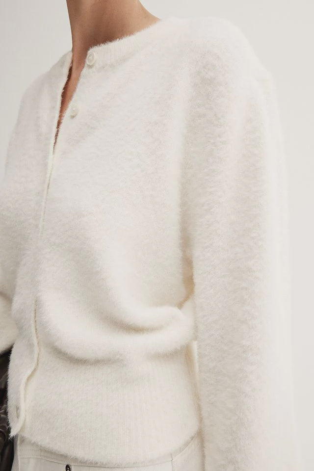 Posie Knit Cardigan - White