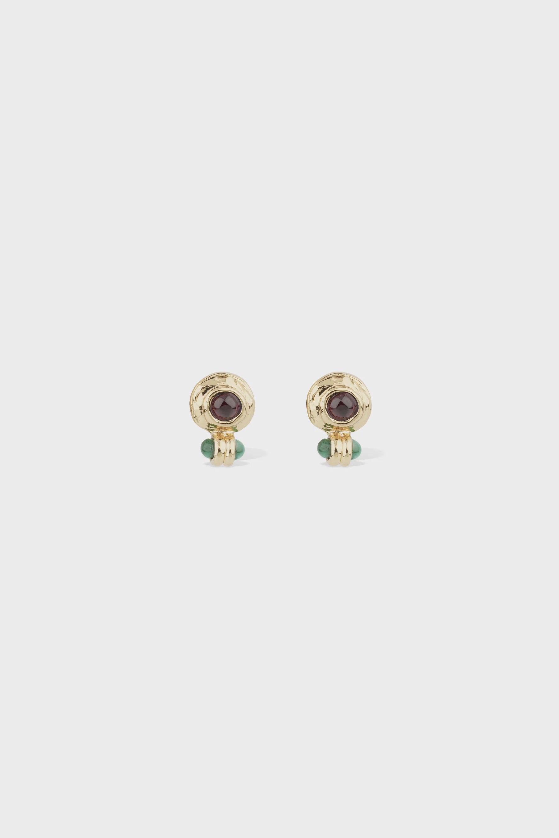 Amarante Cabuchon Stud - Green