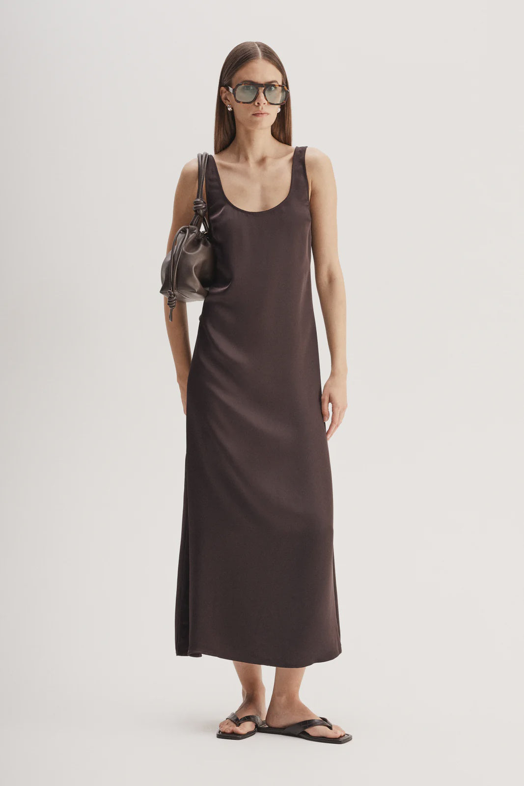 Mina Maxi Dress - Chocolate
