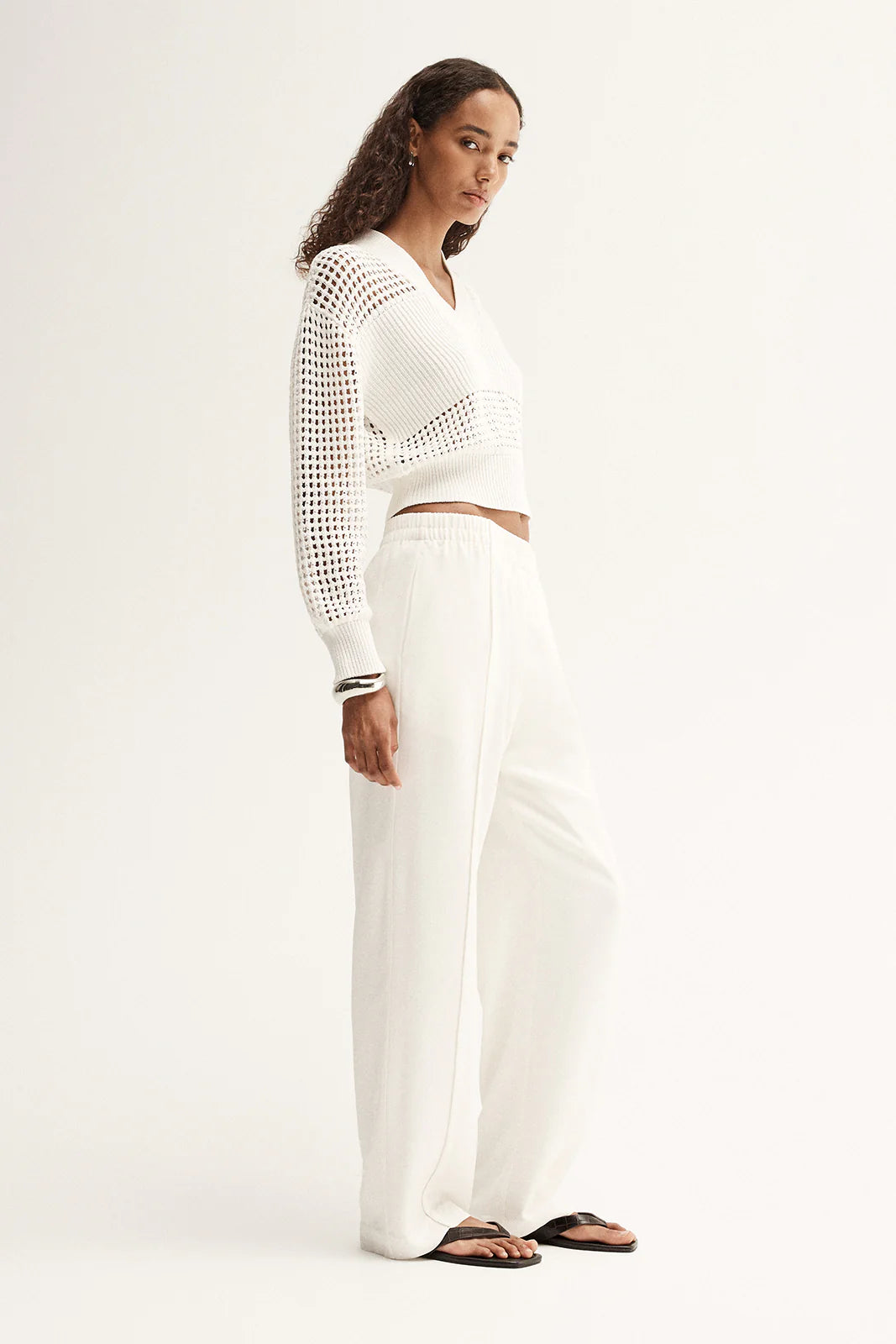 Aria Knit Jumper - White