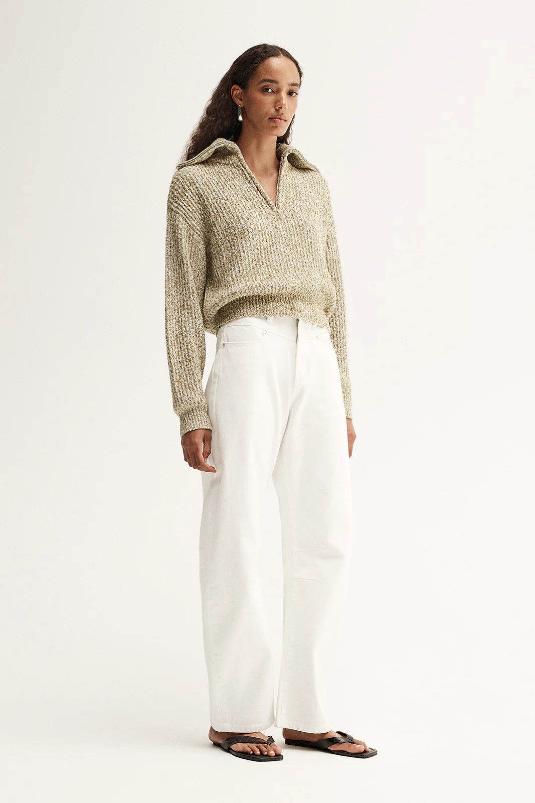 Harrie Knit Jumper - Moss Marle