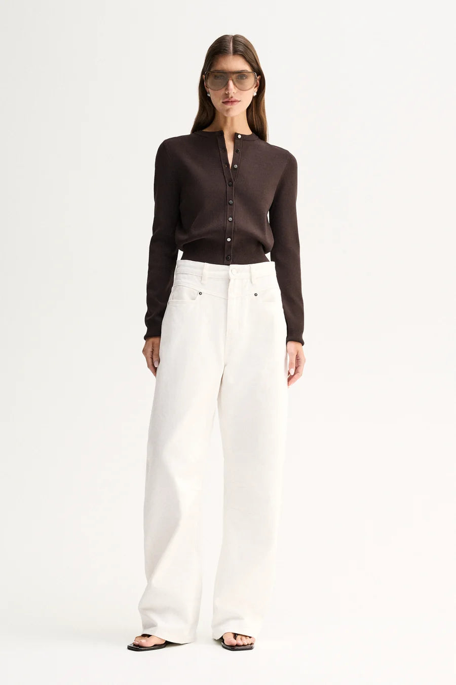 Penny Knit Cardigan - Chocolate