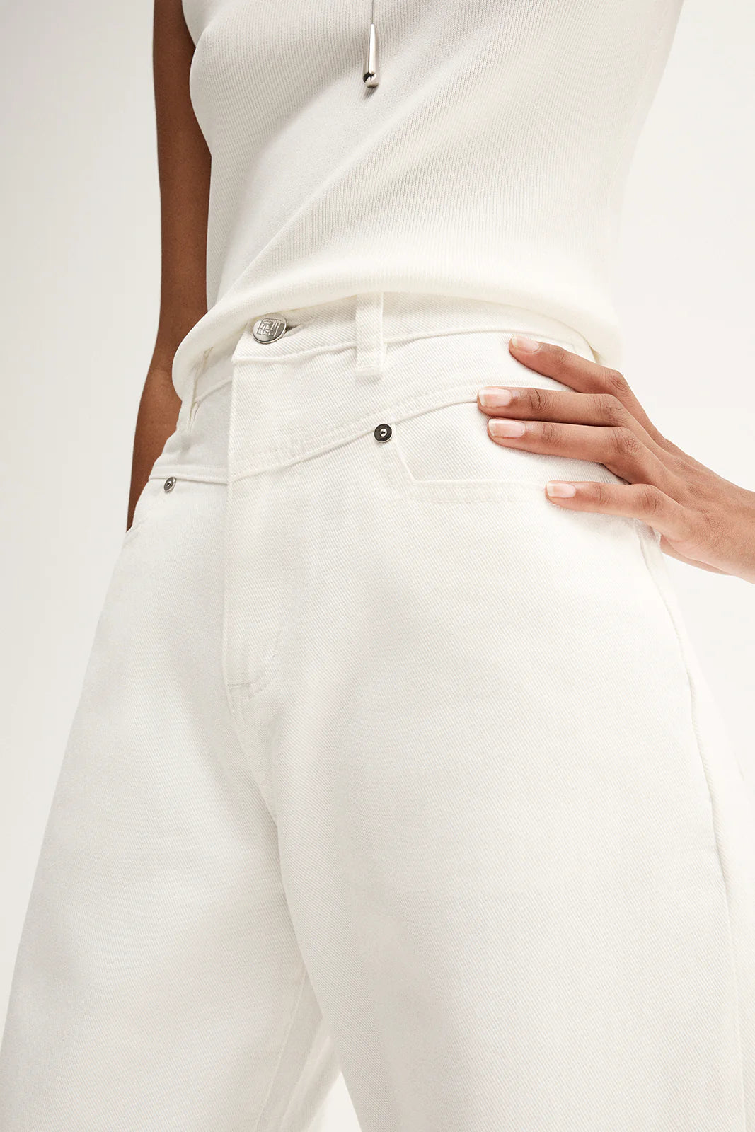 Chelsea Denim Jean - Ivory