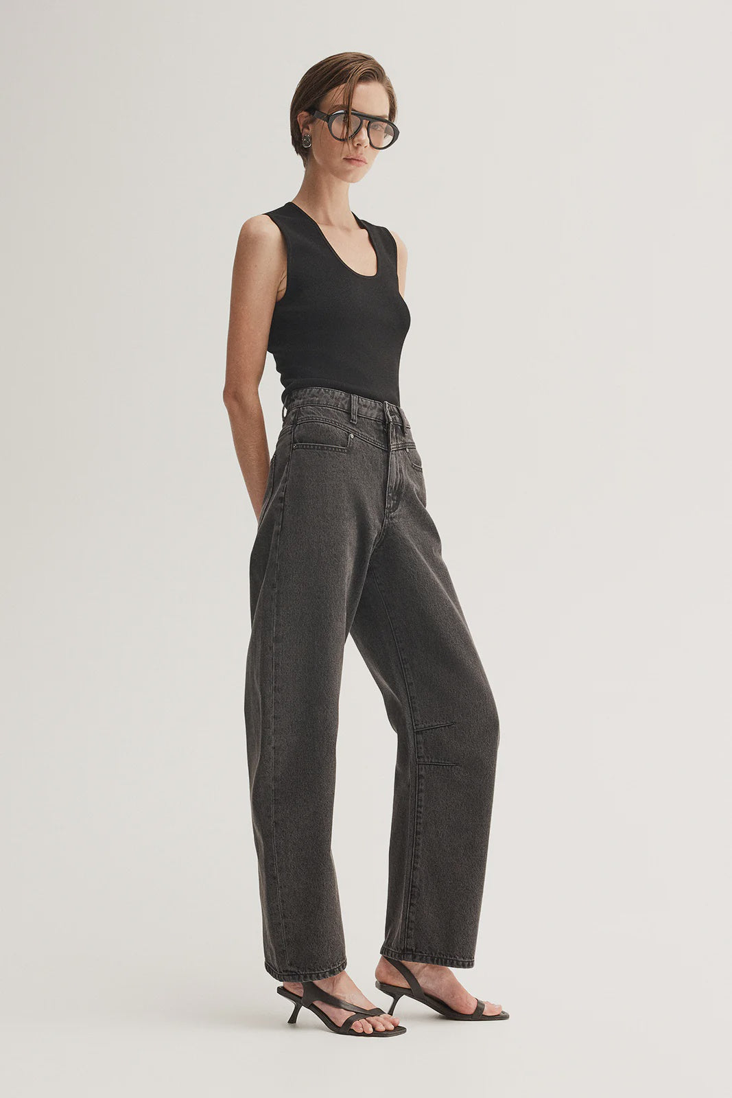 Chelsea Denim Jean - Washed Black