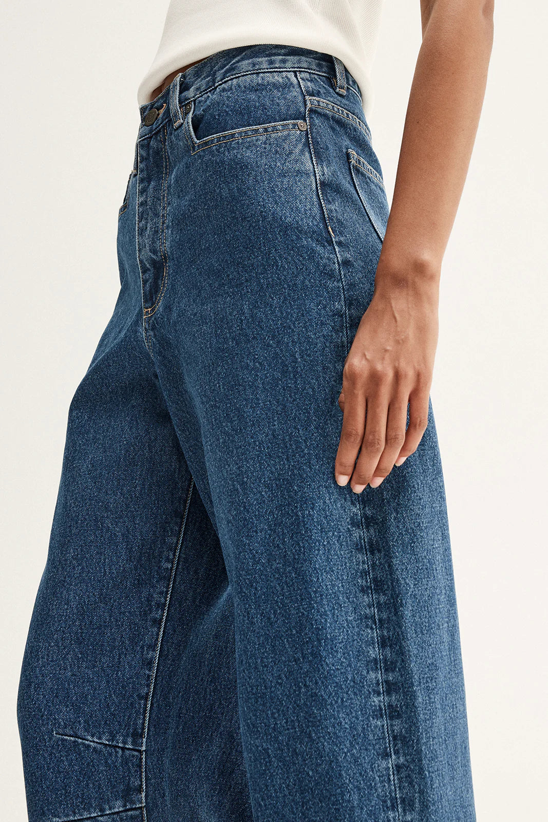 Mason Barrel Leg Jean - Dark Indigo